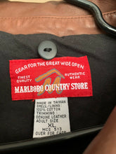 Load image into Gallery viewer, Red Marlboro Jacket With Leather Collar size XL!
