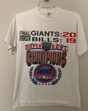 Load image into Gallery viewer, Giants vs Bills Superbowl tee size Medium!
