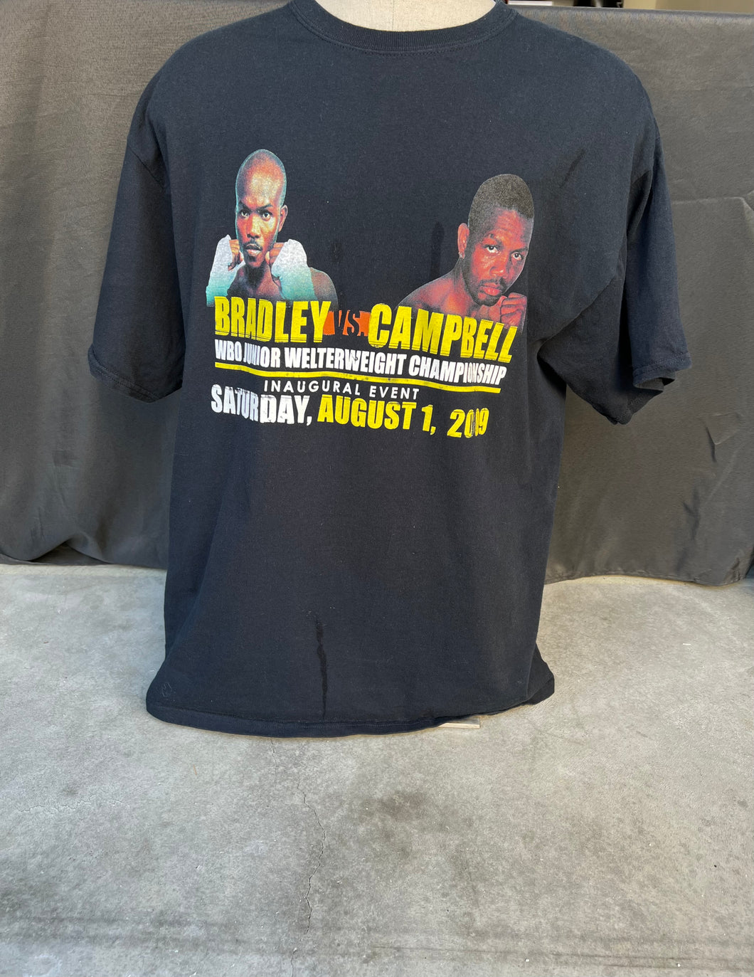 Bradley Vs. Campbell WBO Junior Welterweight Championship Saturday, August, 2009 tee size XL!
