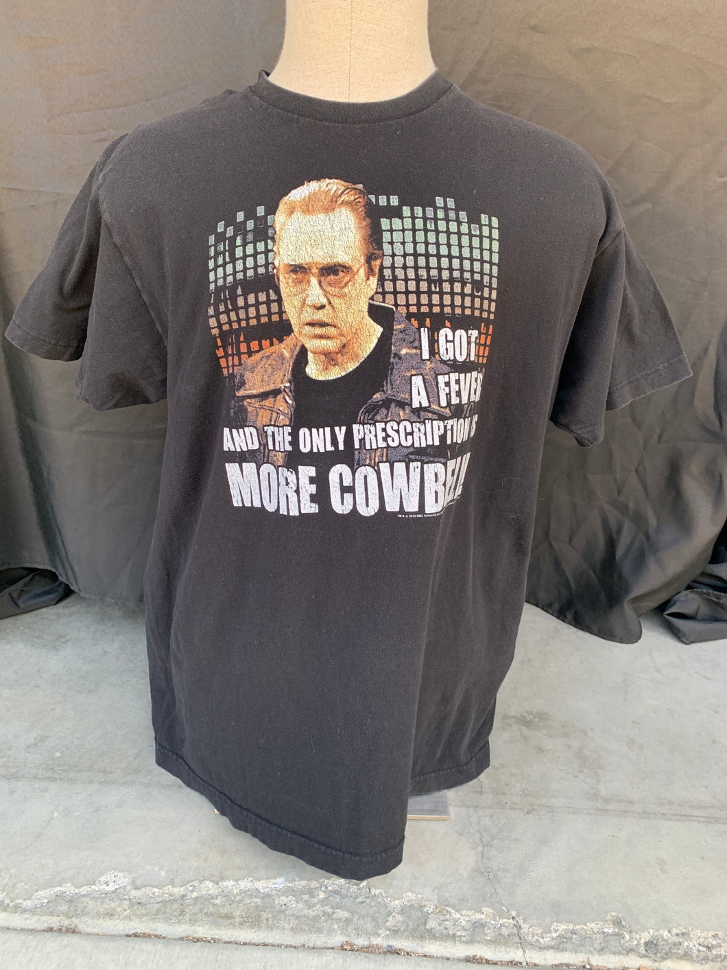 I Got A Fever And The Only Prescription Is More Cowbell! tee size XL!