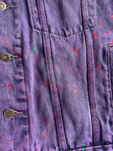 Load image into Gallery viewer, Wrangler Dyed Purple Denim Jacket size Medium!
