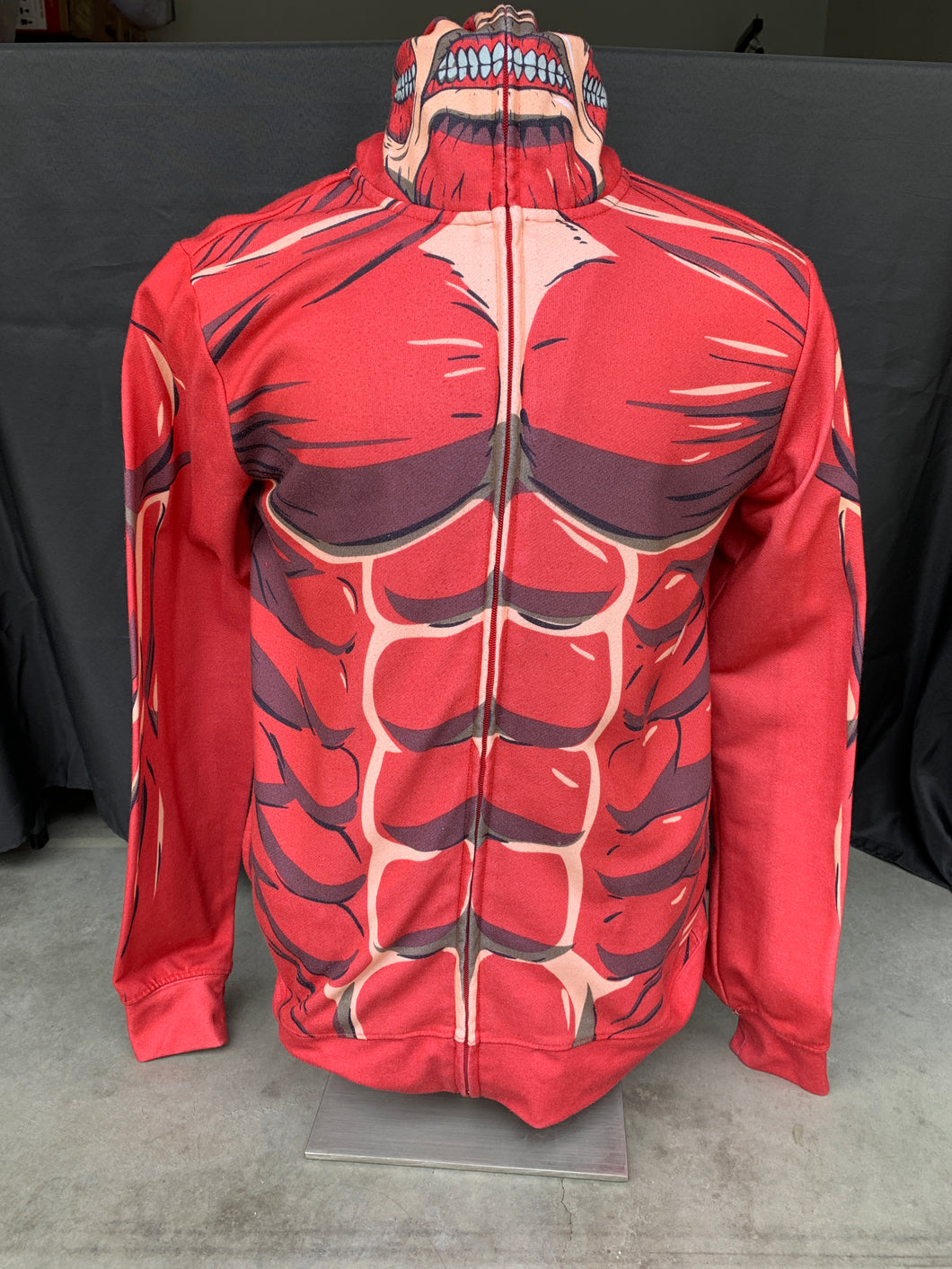 Attack on Titan Colossal Full Zip Up Hoodie size Small!