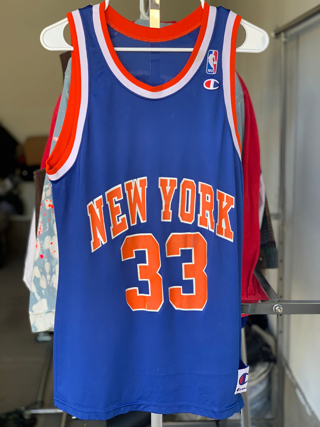 New York Knicks #33 Patrick Ewing Champion Jersey size 44!