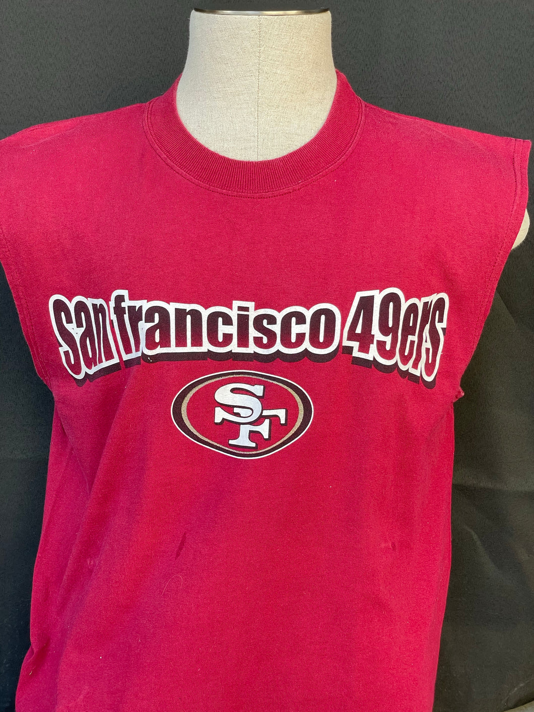 San Fransisco 49ers Cutoff tee size Large! (Preshrunk)