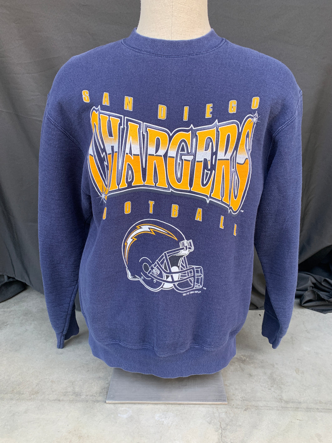 San Diego Chargers Football Pullover Sweater size Large