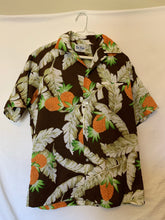 Load image into Gallery viewer, Kai Nani Brown Hawaiian Button Up Shirt size Medium!
