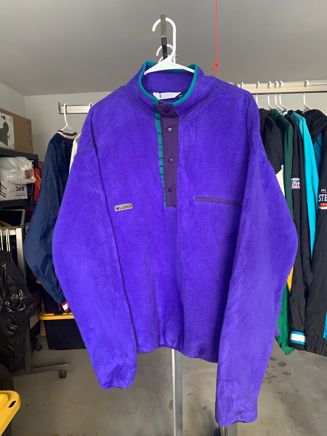 Columbia Quarter Button Up Fleece size Large!