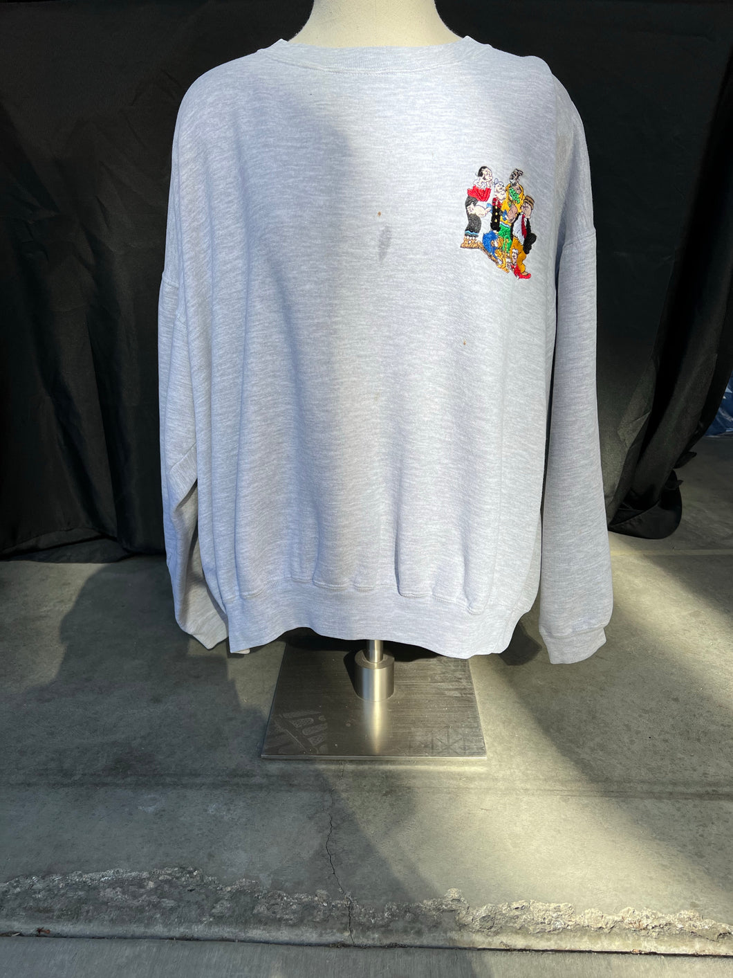 Popeye and Crew Pullover Sweater size Women’s Large!