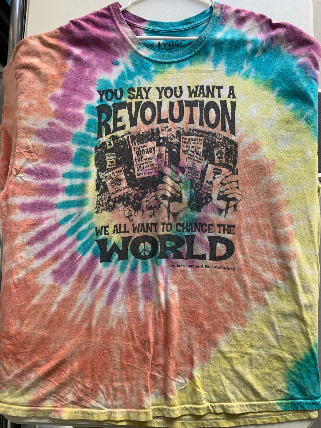 You Say You Want A Revolution tee size XXL!