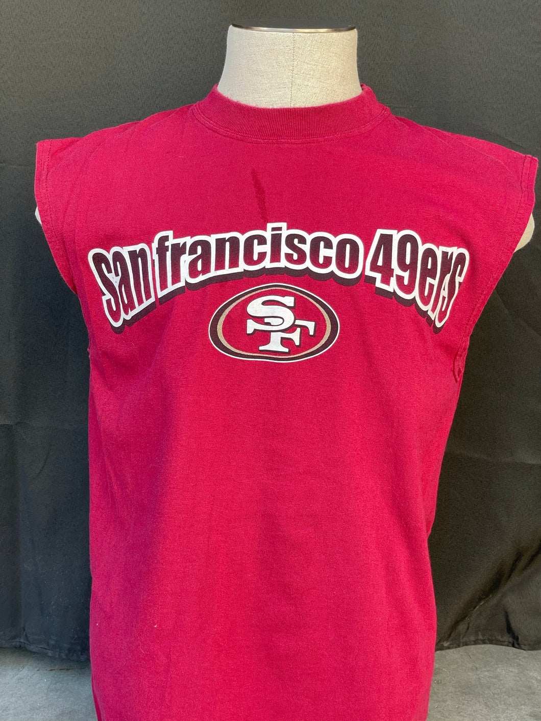 San Fransisco 49ers cutoff tee size Large!
