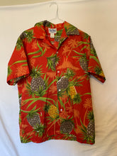 Load image into Gallery viewer, Kai Nani Red Hawaiian Button Up Shirt size Medium!
