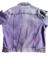 Load image into Gallery viewer, Wrangler Dyed Purple Denim Jacket size Medium!
