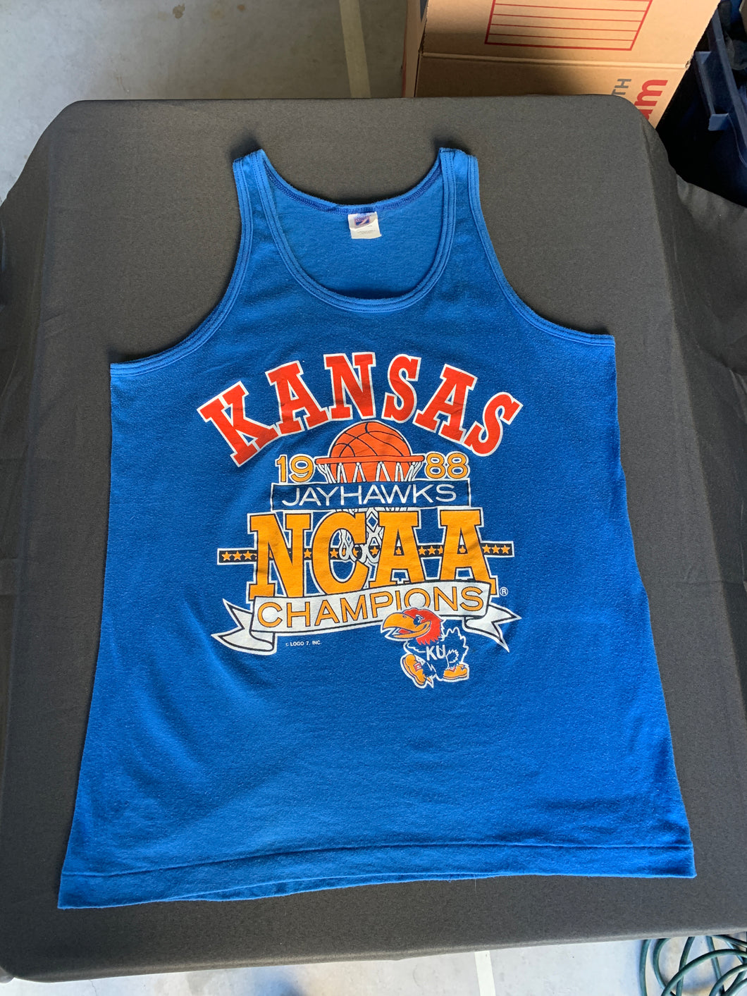 Kansas JayHawks 1988 NCAA Champions tank top size XL!