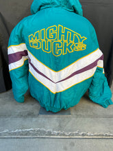 Load image into Gallery viewer, Anaheim Ducks Hooded Jacket size Large!
